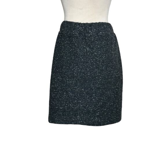 Loft gray pull on front waist tie mini skirt size LP - Picture 10 of 13